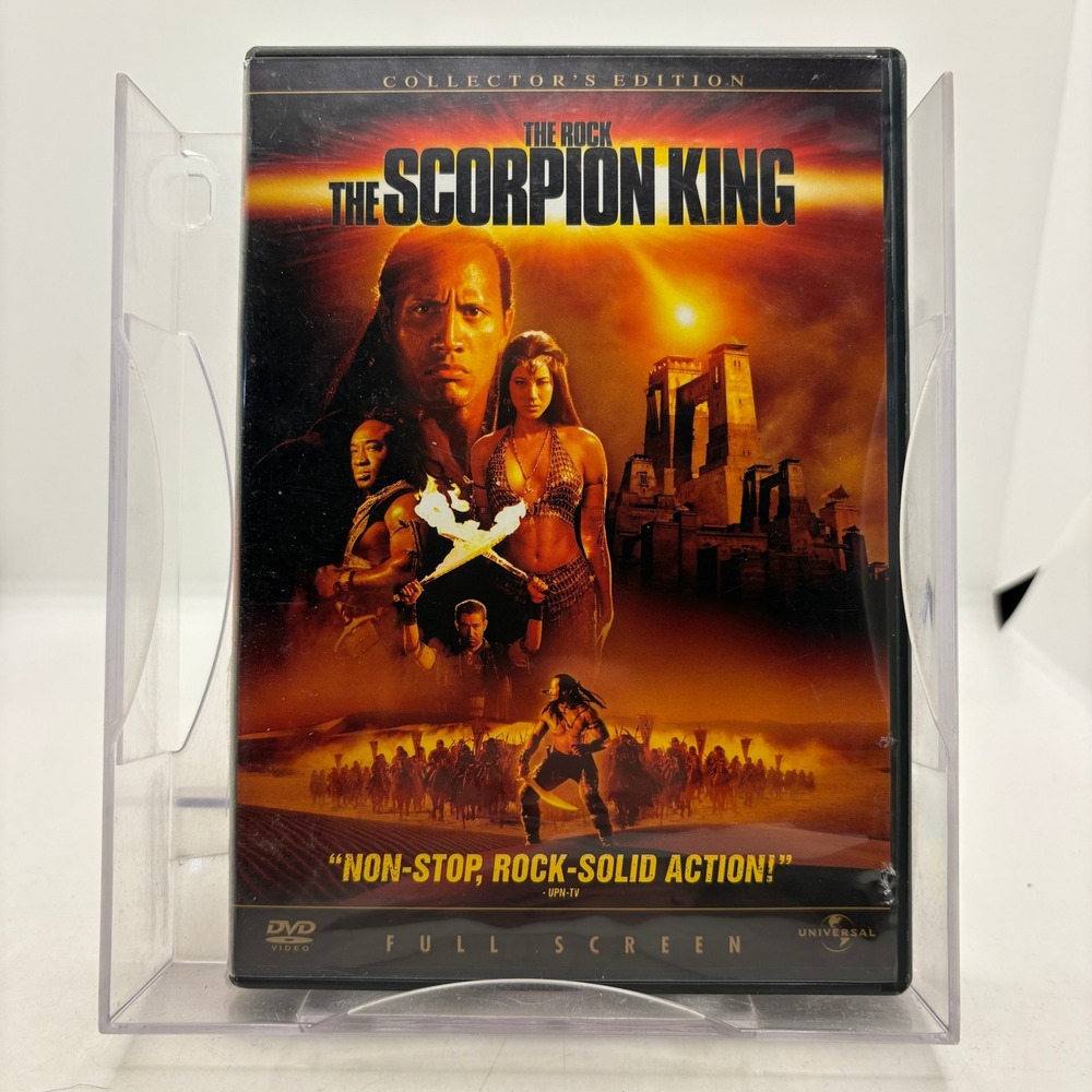 The Scorpion King DVD Collector's Edition Full Screen Dwayne The Rock Johnson